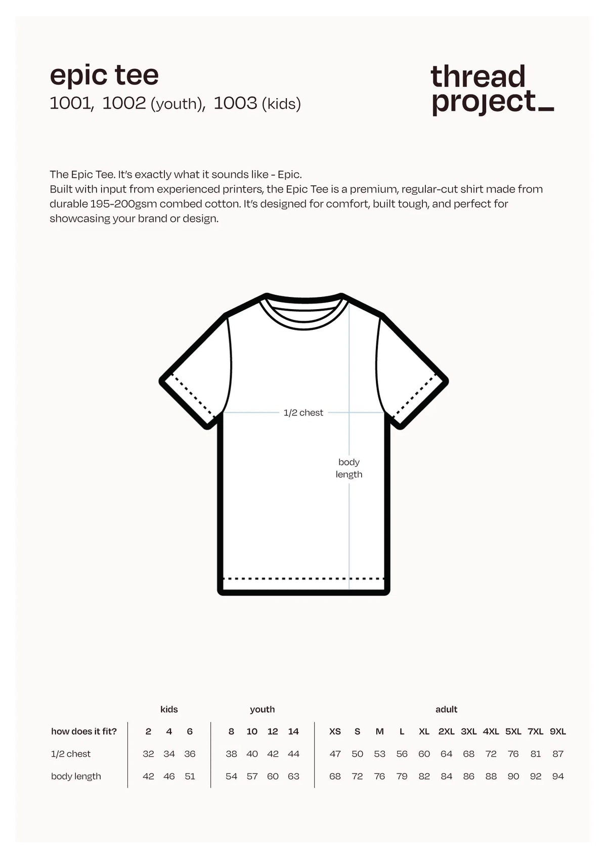 Milk & Honey - Epic Tee